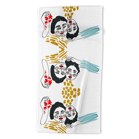 Marta Barragan Camarasa Always together Beach Towel