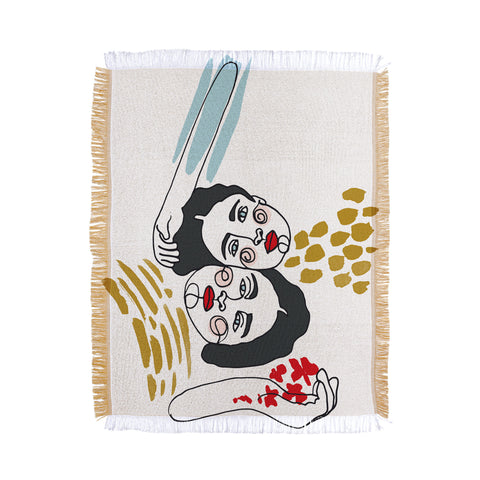 Marta Barragan Camarasa Always together Throw Blanket