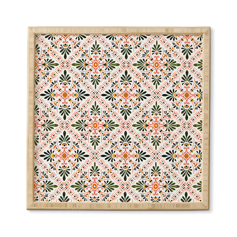 Marta Barragan Camarasa Andalusian mosaic pattern I Framed Wall Art