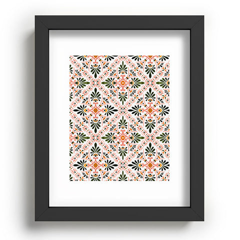 Marta Barragan Camarasa Andalusian mosaic pattern I Recessed Framing Rectangle