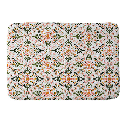 Marta Barragan Camarasa Andalusian mosaic pattern I Memory Foam Bath Mat