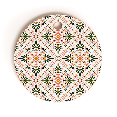 Marta Barragan Camarasa Andalusian mosaic pattern I Cutting Board Round