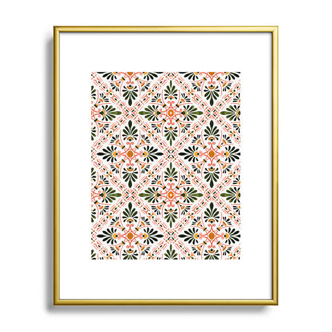 Marta Barragan Camarasa Andalusian mosaic pattern I Metal Framed Art Print
