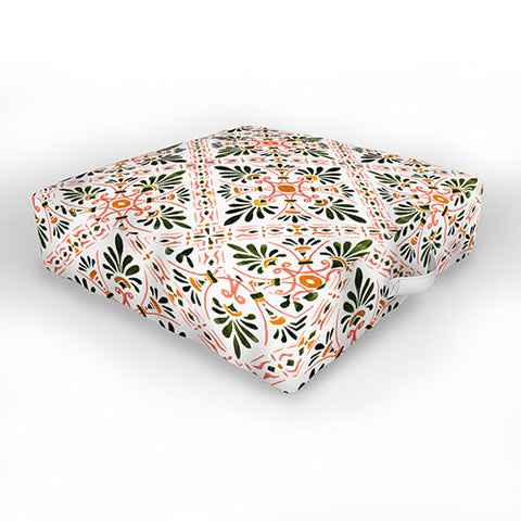 Marta Barragan Camarasa Andalusian mosaic pattern I Outdoor Floor Cushion