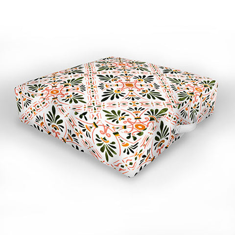 Marta Barragan Camarasa Andalusian mosaic pattern I Outdoor Floor Cushion