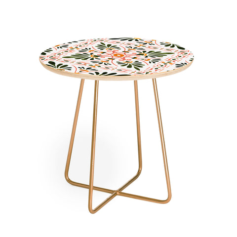 Marta Barragan Camarasa Andalusian mosaic pattern I Round Side Table