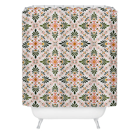Marta Barragan Camarasa Andalusian mosaic pattern I Shower Curtain