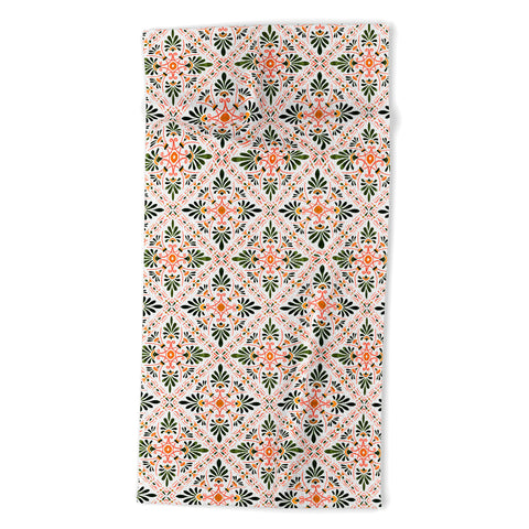 Marta Barragan Camarasa Andalusian mosaic pattern I Beach Towel