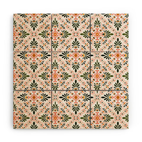 Marta Barragan Camarasa Andalusian mosaic pattern I Wood Wall Mural