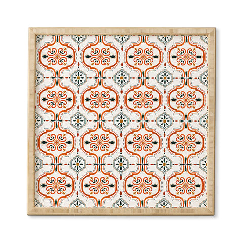 Marta Barragan Camarasa Andalusian mosaic pattern II Framed Wall Art