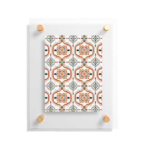 Marta Barragan Camarasa Andalusian mosaic pattern II Floating Acrylic Print
