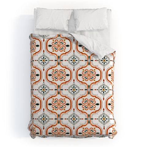 Marta Barragan Camarasa Andalusian mosaic pattern II Duvet Cover