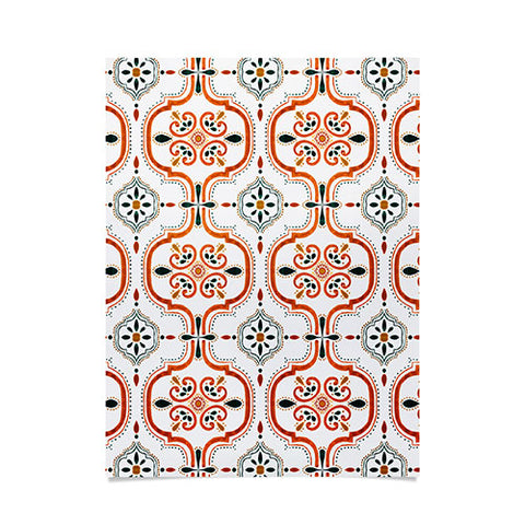 Marta Barragan Camarasa Andalusian mosaic pattern II Poster