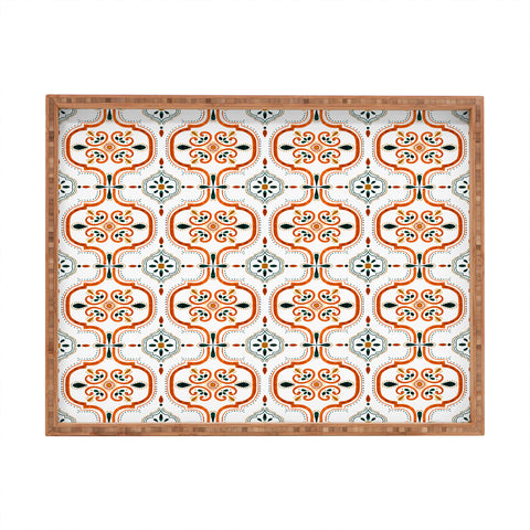 Marta Barragan Camarasa Andalusian mosaic pattern II Rectangular Tray