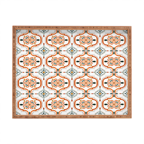 Marta Barragan Camarasa Andalusian mosaic pattern II Rectangular Tray