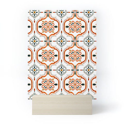 Marta Barragan Camarasa Andalusian mosaic pattern II Mini Art Print