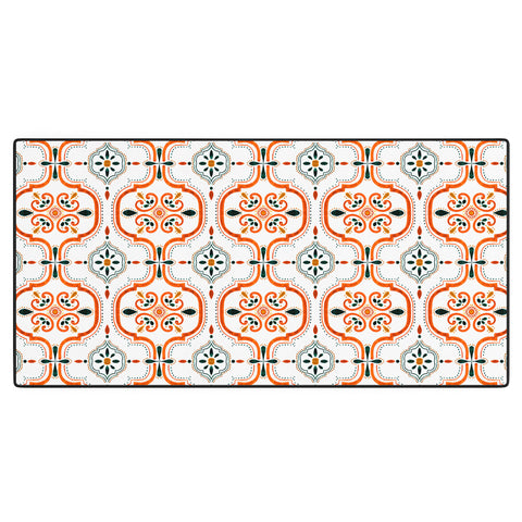 Marta Barragan Camarasa Andalusian mosaic pattern II Desk Mat