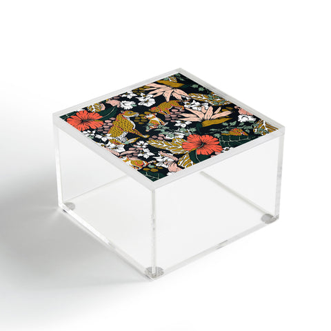 Marta Barragan Camarasa Animal print dark jungle Acrylic Box