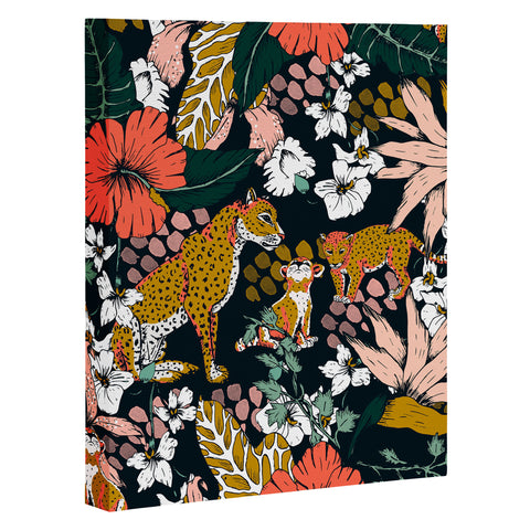 Marta Barragan Camarasa Animal print dark jungle Art Canvas