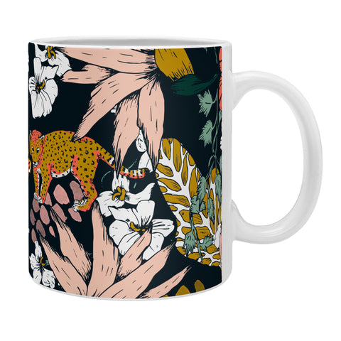 Marta Barragan Camarasa Animal print dark jungle Coffee Mug