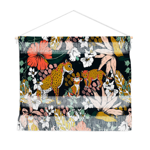 Marta Barragan Camarasa Animal print dark jungle Wall Hanging Landscape