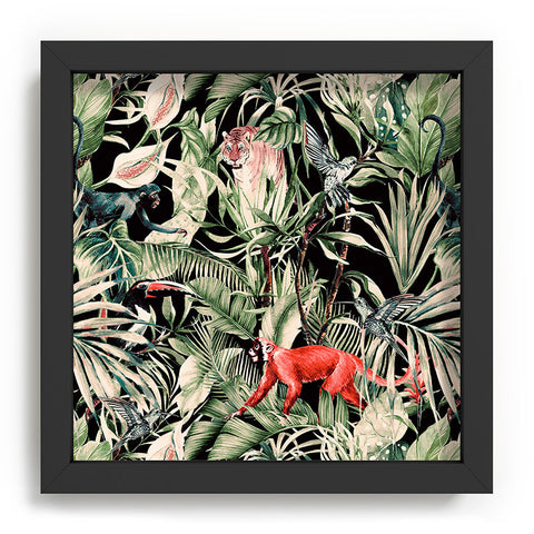 Marta Barragan Camarasa Animals in the dark of the jungle Recessed Framing Square