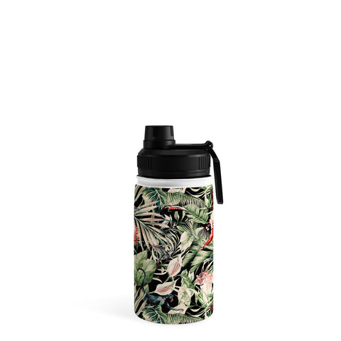 Marta Barragan Camarasa Animals in the dark of the jungle Water Bottle