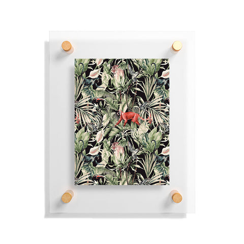 Marta Barragan Camarasa Animals in the dark of the jungle Floating Acrylic Print