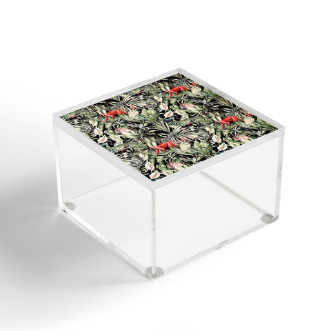 Marta Barragan Camarasa Animals in the dark of the jungle Acrylic Box