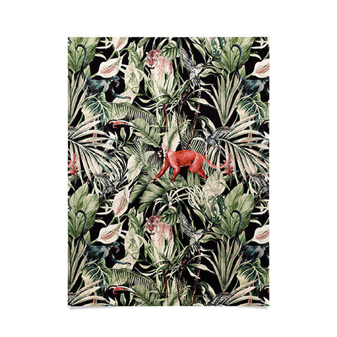 Marta Barragan Camarasa Animals in the dark of the jungle Poster