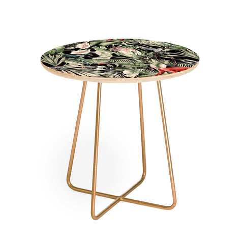 Marta Barragan Camarasa Animals in the dark of the jungle Round Side Table