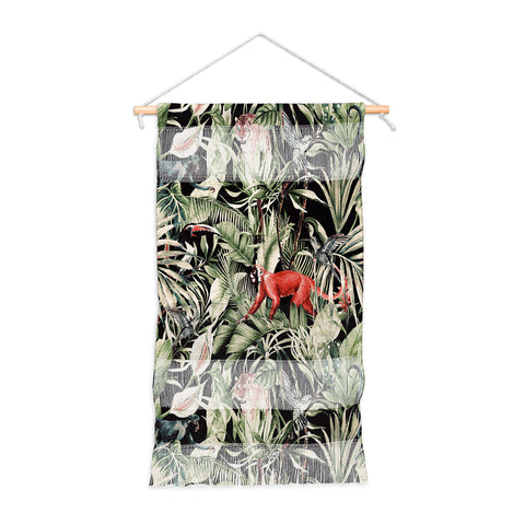 Marta Barragan Camarasa Animals in the dark of the jungle Wall Hanging Portrait