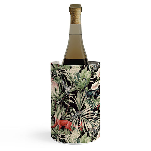 Marta Barragan Camarasa Animals in the dark of the jungle Wine Chiller