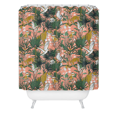 Marta Barragan Camarasa ANIMALS IN THE RAINFOREST I Shower Curtain