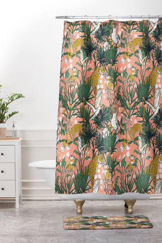 Marta Barragan Camarasa ANIMALS IN THE RAINFOREST I Shower Curtain And Mat