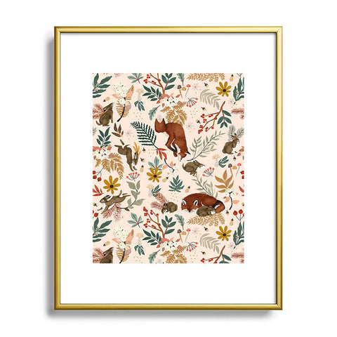 Marta Barragan Camarasa Animals winter wild nature 63 Metal Framed Art Print