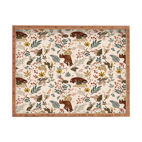 Marta Barragan Camarasa Animals winter wild nature 63 Rectangular Tray
