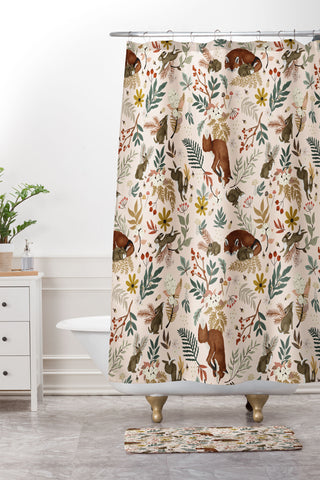 Marta Barragan Camarasa Animals winter wild nature 63 Shower Curtain And Mat