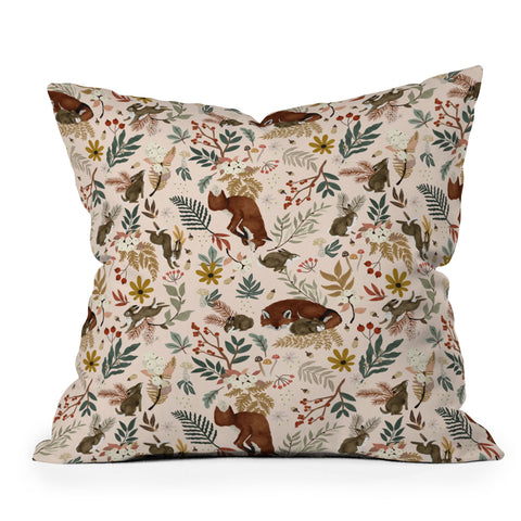 Marta Barragan Camarasa Animals winter wild nature 63 Throw Pillow