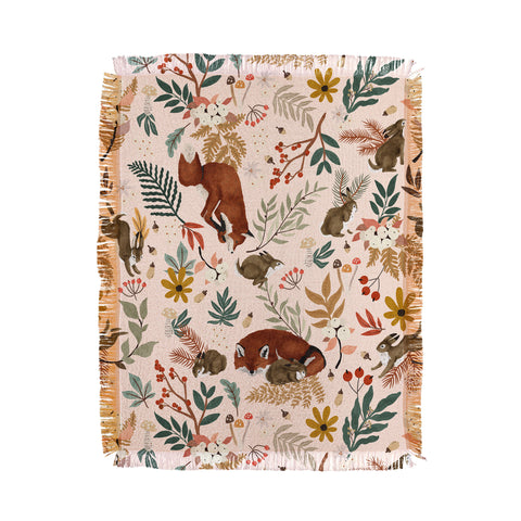 Marta Barragan Camarasa Animals winter wild nature 63 Throw Blanket