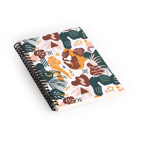 Marta Barragan Camarasa Art line Memphis mood Spiral Notebook