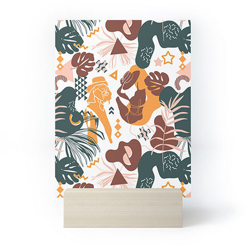 Marta Barragan Camarasa Art line Memphis mood Mini Art Print