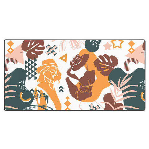 Marta Barragan Camarasa Art line Memphis mood Desk Mat