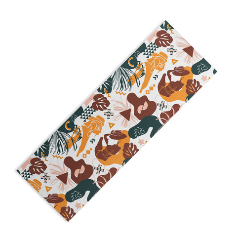 Marta Barragan Camarasa Art line Memphis mood Yoga Mat