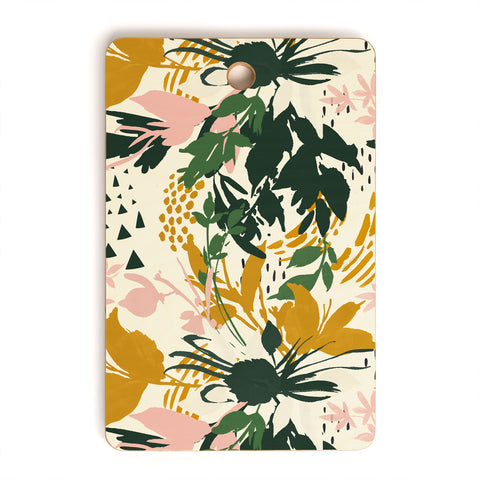 Marta Barragan Camarasa Art nature brushstrokes I Cutting Board Rectangle