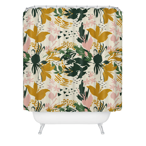 Marta Barragan Camarasa Art nature brushstrokes I Shower Curtain