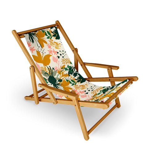 Marta Barragan Camarasa Art nature brushstrokes I Sling Chair
