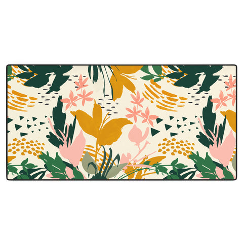 Marta Barragan Camarasa Art nature brushstrokes I Desk Mat
