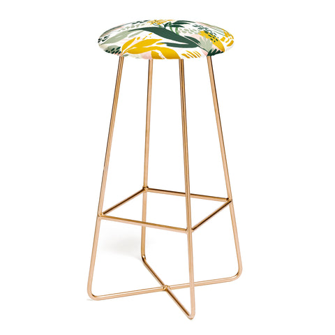 Marta Barragan Camarasa Art nature brushstrokes II Bar Stool