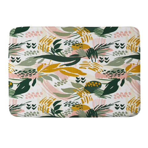 Marta Barragan Camarasa Art nature brushstrokes II Memory Foam Bath Mat